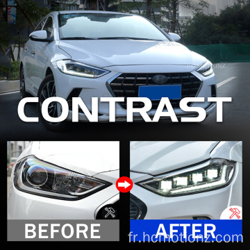 HCMOTIONZ HYUNDAI ELANTRA 2016-2018 LED Lampe frontale